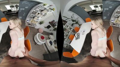 Lovely chick is riding her boyfriend's cock in this VR