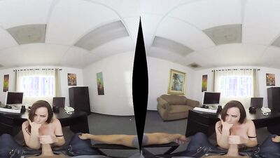 Dana Dearmond is riding her mate's hard pecker in a VR