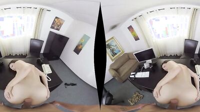 Dana Dearmond is riding her mate's hard pecker in a VR