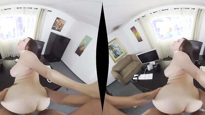 Dana Dearmond is riding her mate's hard pecker in a VR