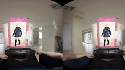 Skylar Vox is riding her lover's hard schlong in VR