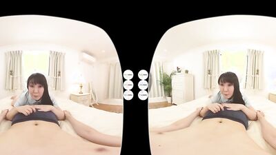Arisa Hanyu is riding her bud's prick in a VR