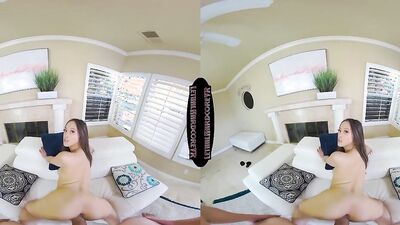 Alexia Anders is riding her stepbrother's cock in this hot VR