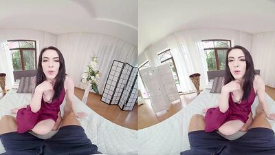 Anna De Ville is riding some hard cock in a VR