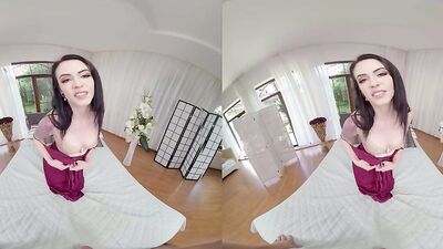 Anna De Ville is riding some hard cock in a VR