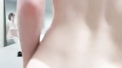 Amateur nerdy doll is sucking and riding cock in a POV