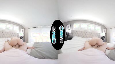 Hot VR video of Kiara Cole riding her boyfriend's hard pecker