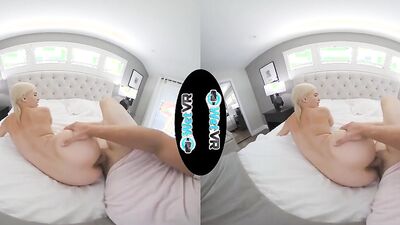 Hot VR video of Kiara Cole riding her boyfriend's hard pecker