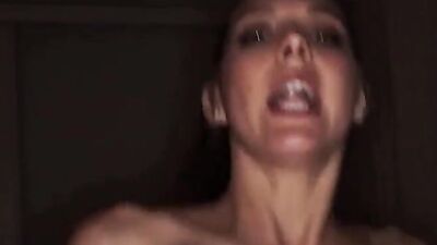 Lovely amateur doll is riding stepbrother's cock in this raw scene