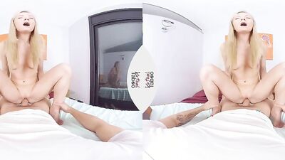 Lovely doll is riding her horny stepbrother's prick in this VR