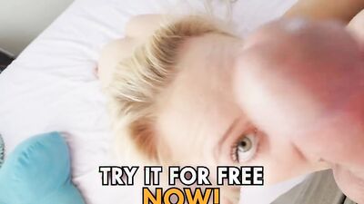 Lacy Channing and her girlfriend are sharing horny dude in a POV
