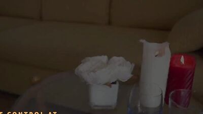 Lovely blonde chick is riding her stepbrother's dong in POV