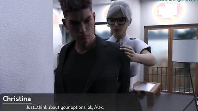 Busty anime MILF is wrapping her cunt around stepson's hard prick