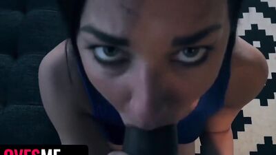 POV sex scene shows lovely stepsister getting a hard cock