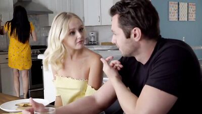 Natalia Queen bends and gets fucked by her perverted stepbrother