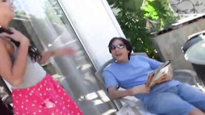 Ivy Winters is wrapping her spicy cunt around stepdad's hard johnson
