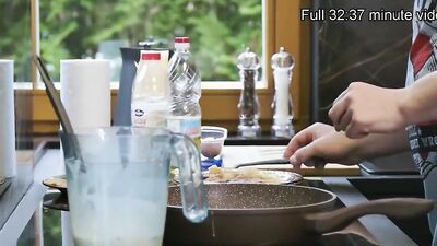 Cute chick is getting bonked by her stepdad in their apartment