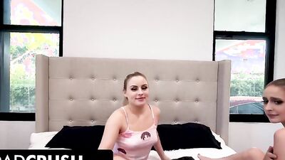 Laney Grey & Anna Claire Clouds are enjoying in lesbian action