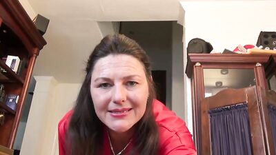 Perverted mature is playing with her cunt in this homemade POV
