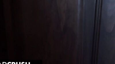 Latina cutie is filmed POV-style while giving a nice blowjob