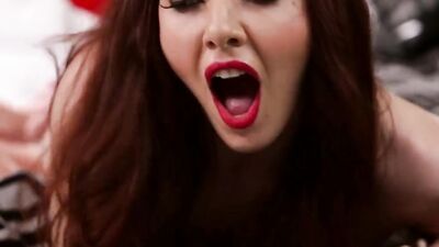 Redhead MILF dominates brunette girl in this nice lesbian video