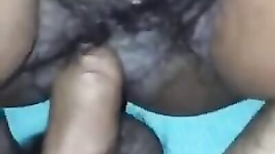 Close-up video shows chubby woman fucked in that hairy cunt