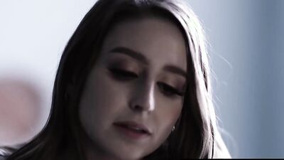 Pretty girl fucked in hairy pussy after sucking that hard cock