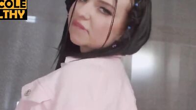 Foxy girl is fucked in that tight ass after sucking hard cock