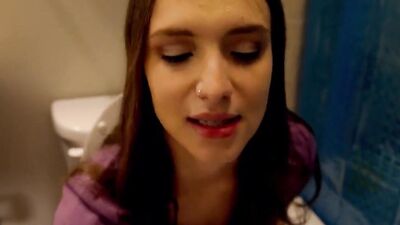 Izzy Lush is filmed POV-style while sucking dick and fucking