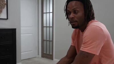 Petite blonde sucks a black cock and gets shagged deeply