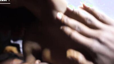 Amateur ebony couple is passionately fucking in a homemade video