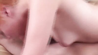 Short-haired girl deepthroats on hard dick and gets shagged