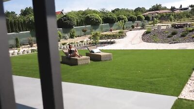Alyssa Bounty is fucked in the ass after sucking that hard pecker