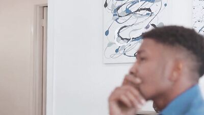Riley Steele is getting a big hard cock in interracial video