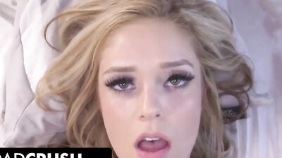 Classy blonde is being fucked hard and she smiles at the camera