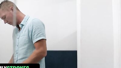 Masseuse gets horny and sits on client's cock to ride it