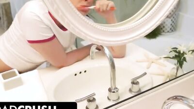 Cute amateur girl is filmed POV-style while having sex