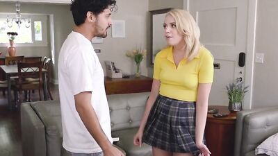 Blonde Madison Summers sucks and rides that big hard cock