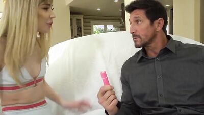 Mackenzie Moss plays with a sex toy and fucks with horny guy