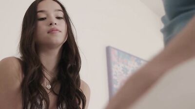 Sweet brunette girl Dakota Tyler is beign fucked to the balls