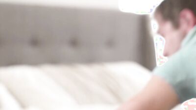 Depraved blonde is fucking with her lover in the bedroom
