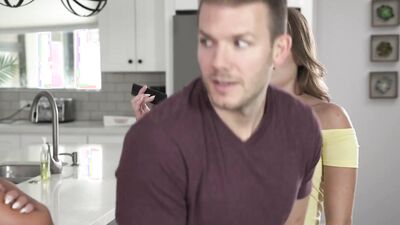Pretty girl and slutty stepmom are sharing a hard cock