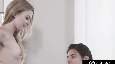 Horny lad licks that blonde and pokes her with hard cock