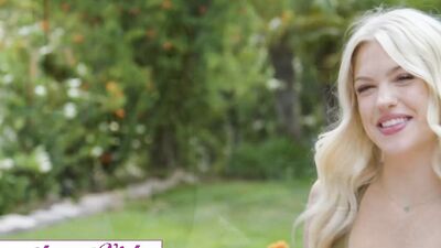 Astonishing blondes Serene Siren & Jazlyn Ray in a steamy lesbian video