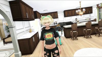 3D sex cartoon shows busty girl fingered and fucked hard