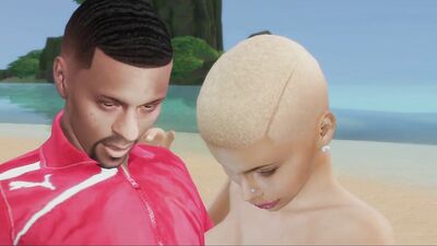 3D cartoon shows horny girls having wild sex on the beach