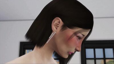Brunette sucks cock and gets hammered hard in 3D sex cartoon