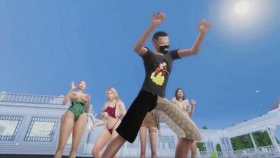 Busty girl is fucked on the beach in this 3D adult sex cartoon