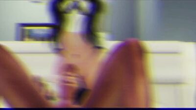 3D cartoon shows brunette in white stockings riding a hard cock