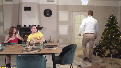 Tight-bodied MILF ass-fucked in the kitchen by a stepson